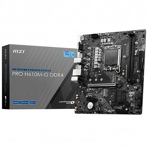 MSI PRO H610M-G DDR4 3200MHZ mATX 1700