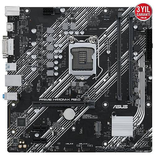 ASUS PRIME H410M-K R2.0 DDR4 2933 MHz HDMI M.2 mATX 1200p