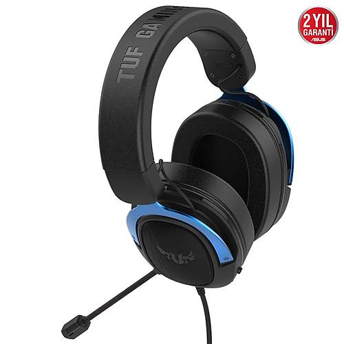 Asus Tuf Gaming H3 Blue 7.1 Surround Kablolu Oyuncu Kulaklk (TUF-GAMING-H3-BLUE)