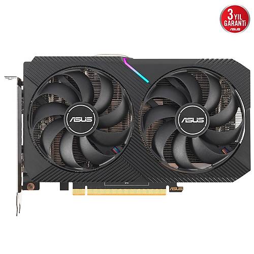Asus Radeon Dual-Rx6500Xt-O4G 4Gb Gddr6 64Bit 2820Mhz Oc 1XHdmi 1Xdp Ekran Karti