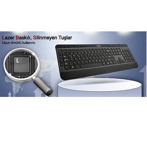HIPER KM-3900 MULTIMEDIA KLAVYE USB SYAH