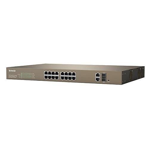 TENDA TEF1218P-16-250W 16 PORT 10/100 2 PORT GIGABIT 16 PORT POE SWITCH 1 SFP (250W)