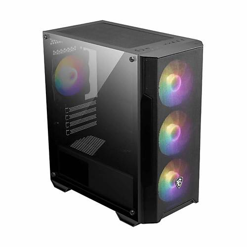 MSI MAG FORGE M100A Akrilik Yan Panel Auto RGB Fan USB 3.2 mATX Bilgisayar Kasas