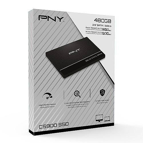 480 GB PNY CS900 SSD 2,5" 550-500 MB/s