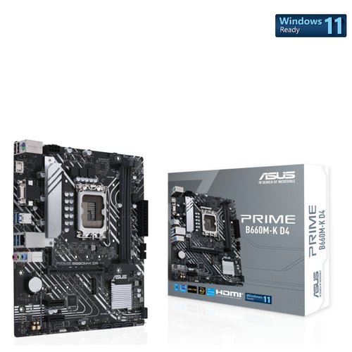 Asus PRIME B660M-K D4 DDR4 5333mhz(OC) M.2 1700p mATX Anakart 90MB1950-M0EAY0