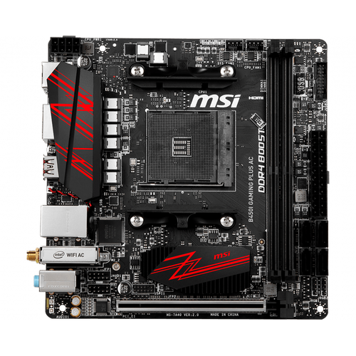 MSI B450I GAMING PLUS AC 3466MHz DDR4 AM4 MIN ITX WIFI