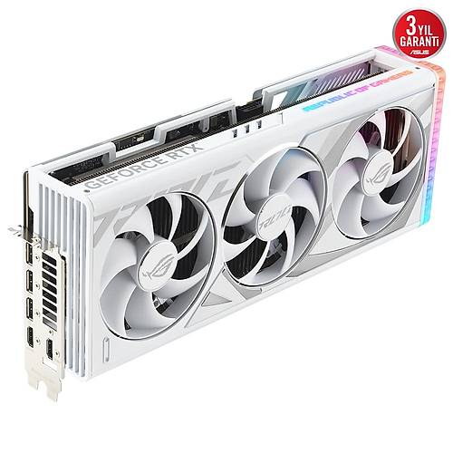 Asus Rog Strix RTX 4090 White OC Edition 24GB GDDR6X 384Bit Nvidia Ekran Kart ROG-STRIX-RTX4090-O24G-WHITE