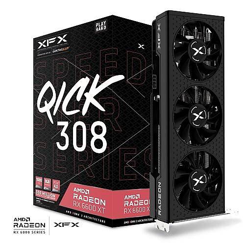 XFX Speedster QICK 308 AMD Radeon RX 6600 XT Black RX-66XT8LBDQ 8GB GDDR6 128Bit Ekran Kartý