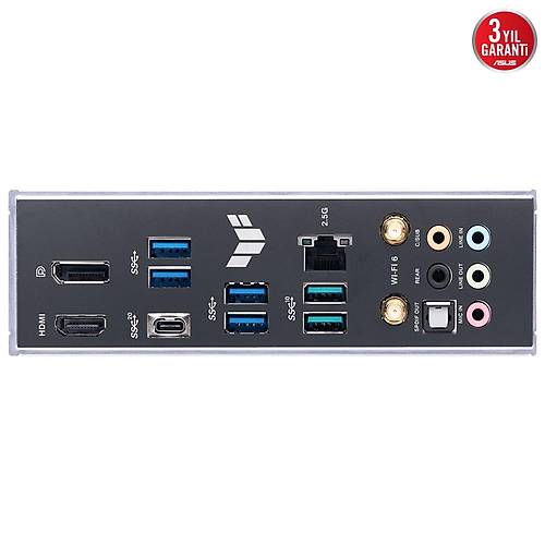 ASUS TUF GAMING H770-PRO WIFI Intel H770 LGA1700 DDR5 7200 DP HDMI 4x M2 USB3.2 AX WiFi + BT AURA RGB 2.5Gbit LAN ATX 128GBa kadar ram destei ASUS 5X TUF PROTECTION III