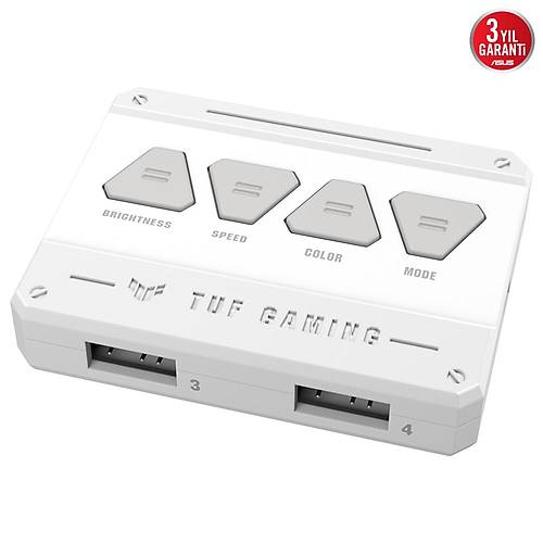 Asus Tuf Tf120 Soutucu Kasa Radyatr Fani Beyaz Adreslenebilir Argb 120Mm 3 n 1