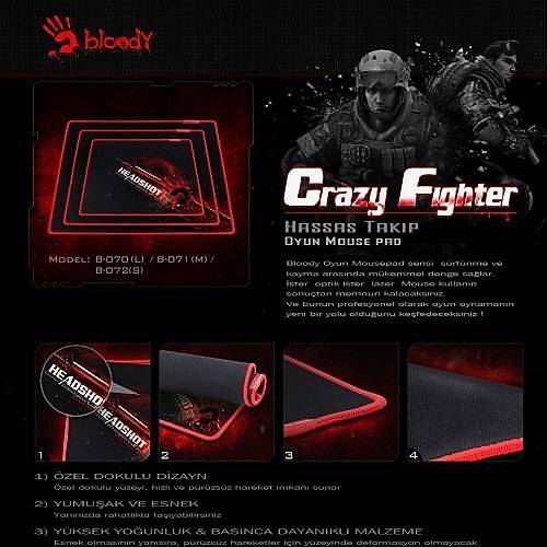 BLOODY B-080 MOUSE PAD LARGE (430x350x4m)