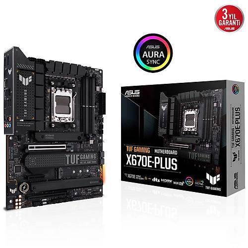 Asus Tuf Gaming X670E-Plus 6400mhz(OC) M.2 DDR5 AM5 ATX Anakart