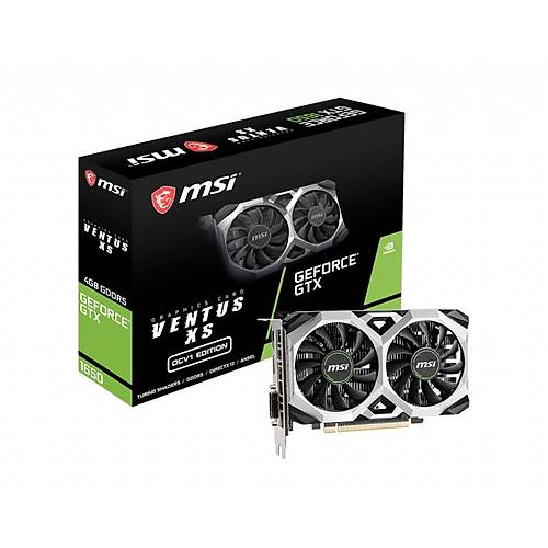 Msi Vga Geforce Gtx 1650 Ventus Xs 4G Ocv1 Gtx1650 4Gb Gddr5 128B Dx12 Pcie 3.0 X16 (1Xdvi 1XHdmi 1Xdp)