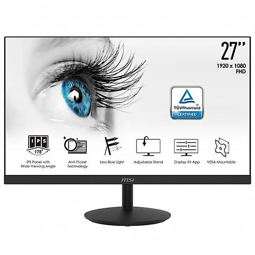 MSI PRO MP271 27 1920x1080 75Hz Hdm Vga 5ms IPS Monitr
