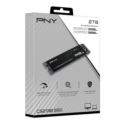 2TB PNY CS2130 3500/3000  NVMe PCIe M.2 SSD