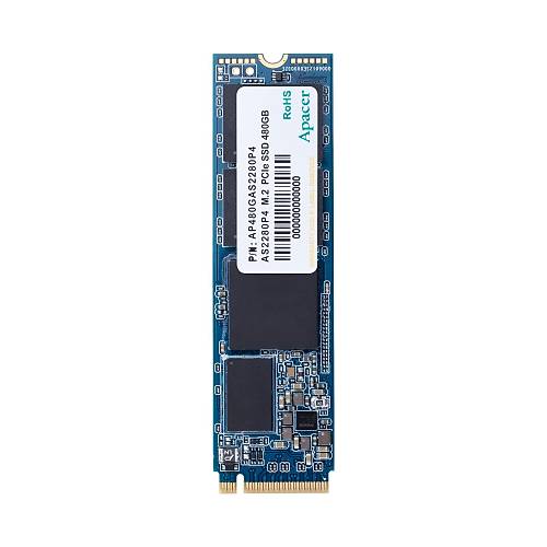 Apacer AS2280P4 480GB 2100/1500MB/s NVMe PCIe Gen3x4 M.2 SSD Disk (AP480GAS2280P4-1)