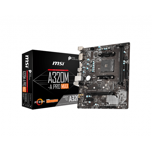 MSI A320M-A PRO MAX DDR4 3200 (OC) DVI HDMI mATX