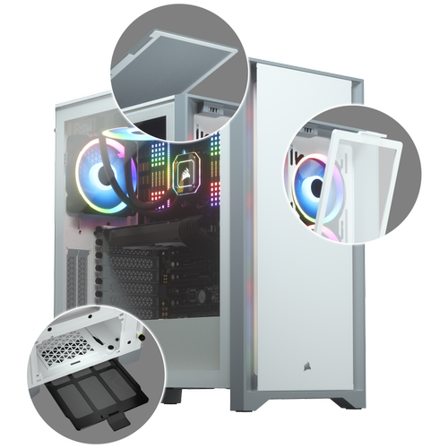 CORSAIR 4000D CC-9011199-WW WHITE KASA