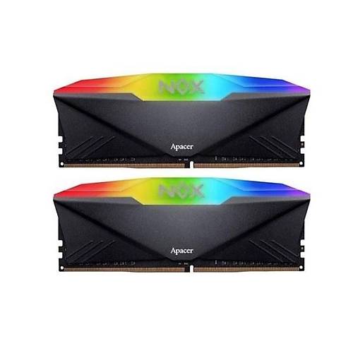 Apacer Nox RGB 16GB (2x8GB) 3200MHz CL16 DDR4 Gaming Ram (AH4U16G32C28YNBAA-2)