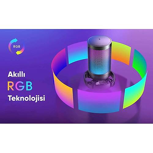 Fifine Ampligame A6T Twitch - Youtube - Tiktok RGB Yaync USB Mikrofon Seti
