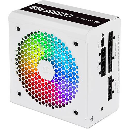 CORSAIR CP-9020225-EU CX550F 550W TAM MODULER 80PLUS BRONZE RGB GUC KAYNAGI BEYAZ