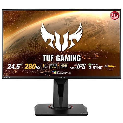 Asus 24.5 VG259QM 1920x1080 280Hz Hdmi Dp 1ms IPS Gaming Monitr