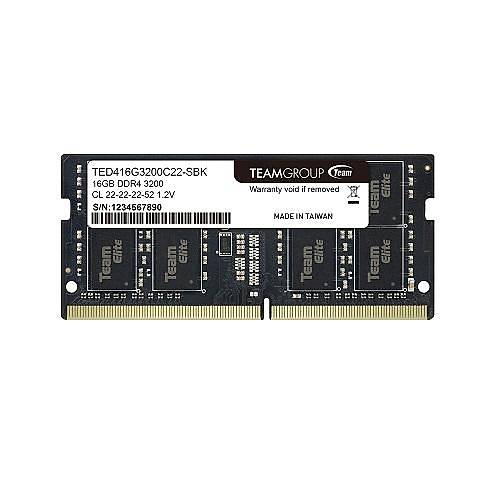 16 GB DDR4 3200 Mhz SODIMM TEAM ELITE TED416G3200C22-S01