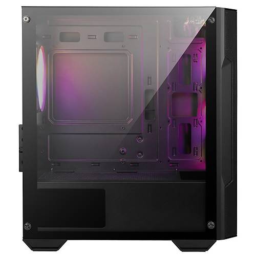 MSI MAG FORGE M100A Akrilik Yan Panel Auto RGB Fan USB 3.2 mATX Bilgisayar Kasas
