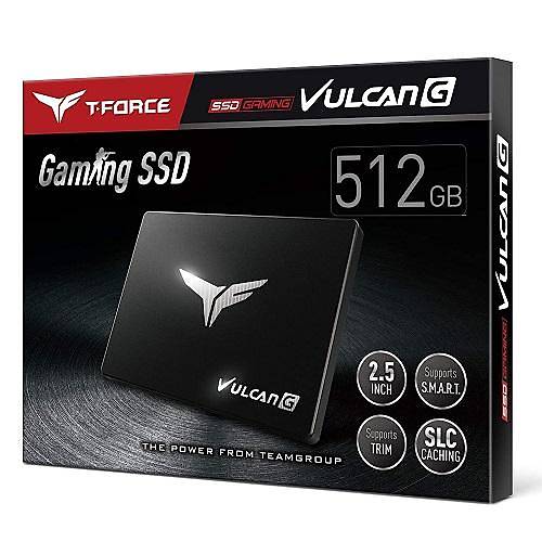 512 GB T-FORCE VULCAN G GAMING 2,5" 550/500MB/s SSD