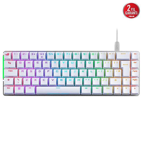 Asus Rog Falchion Ace NX Red Switch RGB Mekanik Beyaz Gaming Klavye ROG-FALCHION-ACE-WHITE