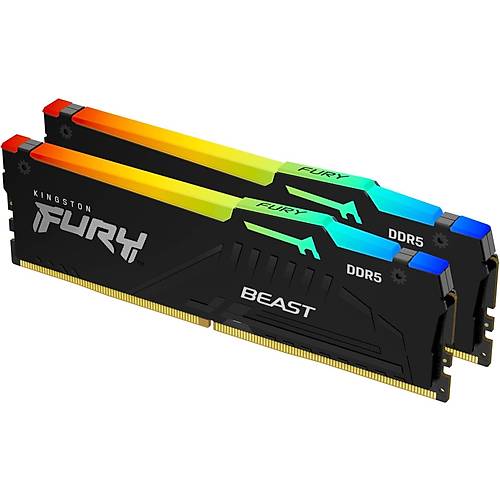 Kingston 16GB(2x8) Fury Beast RGB EXPO 5200mhz CL36 DDR5 Ram KF552C36BBEAK2-16