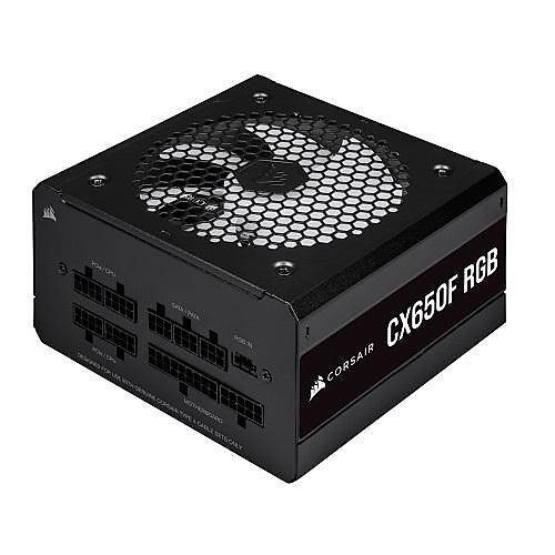 Corsair CX650F RGB CP-9020217-EU 650W 80 Plus Bronze RGB Siyah Full Modler Power Supply