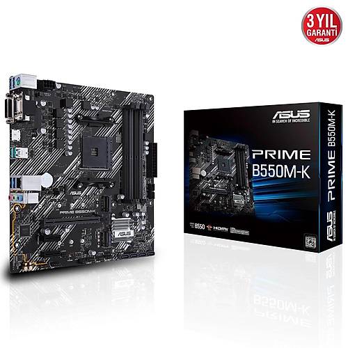 Asus Prime B550M-K 4800mhz(OC) M.2 AM4 mATX Anakart