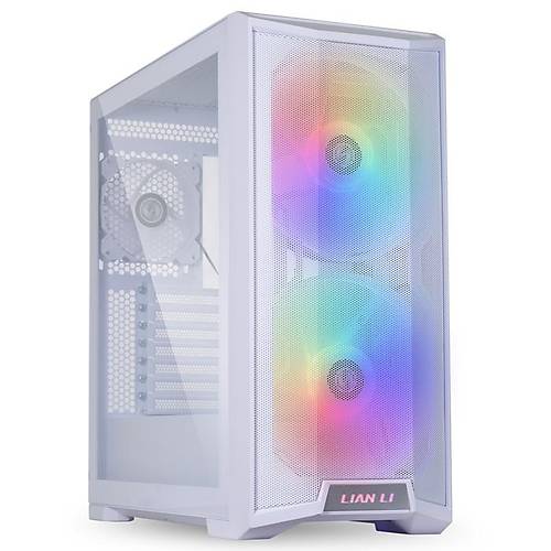 LIAN LI LANCOOL 215 WHITE RGB TG MIDI ATX KASA