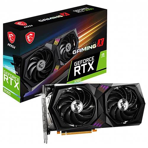 MSI GEFORCE RTX 3060 GAMING X 12G 12GB GDDR6 HDMI DP 192BT 