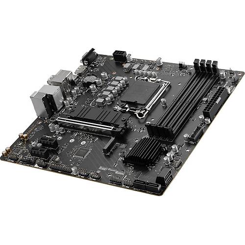 Msi Pro B760M-P Soket 1700 Ddr5 6800Mhz(Oc) Pci-E Gen4 2X M.2 Usb3.2 Dp Hdmi Gigabit Lan Matx