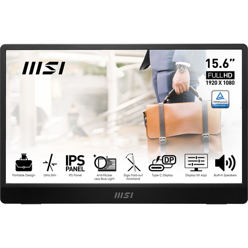 15.6 MSI PRO MP161 IPS FHD 4MS 60HZ MINI HDMI TYPE-C
