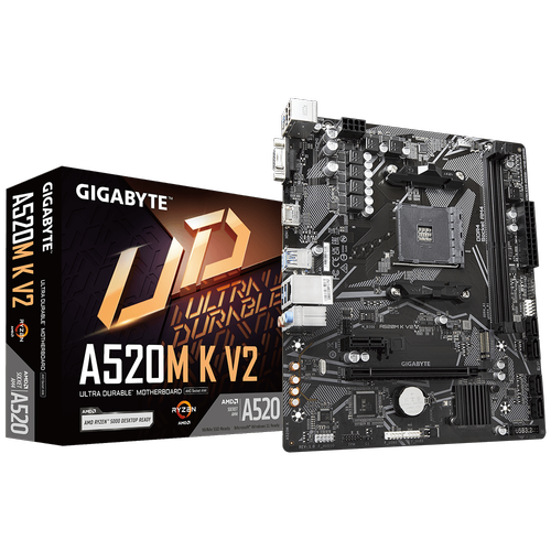 GIGABYTE A520M K V2 DDR4 5100Mhz(OC) HDMI mATX AM4