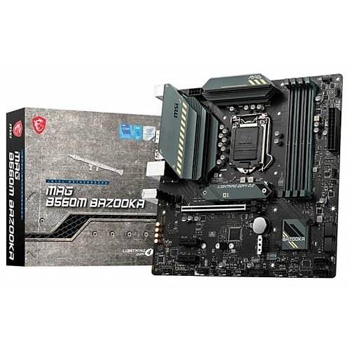 MSI MAG B560M BAZOOKA DDR4 5066MHz (OC) HDMI DP M.2 USB 3.2 mATX 1200p