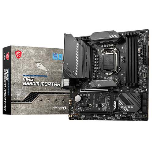 MSI MAG B560M MORTAR DDR4 5066(OC)Mhz HDMI DP M.2 mATX 1200p