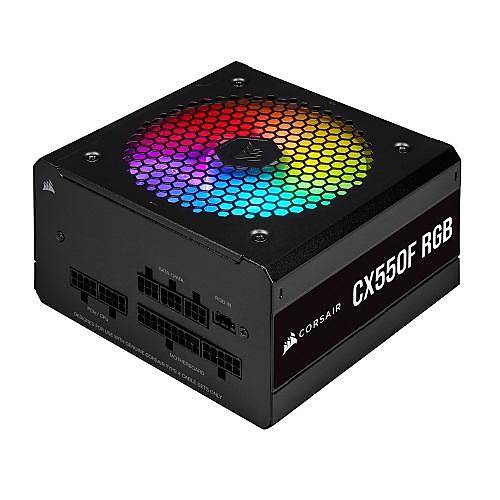 Corsair CX550F RGB CP-9020216-EU 550W 80 Plus Bronze RGB Siyah Full Modler Power Supply