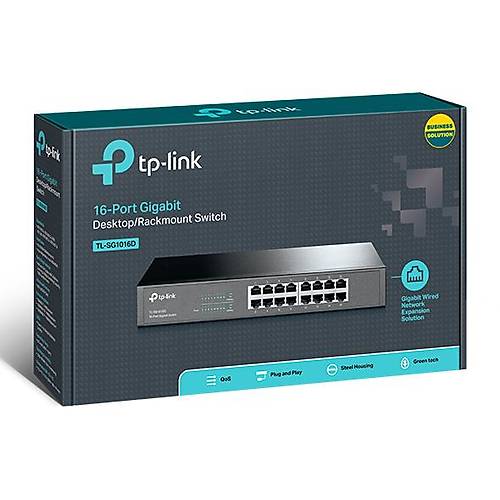 TP-LINK TL-SG1016D 16PORT 10/100/1000 YNETLEMEZ SWITCH