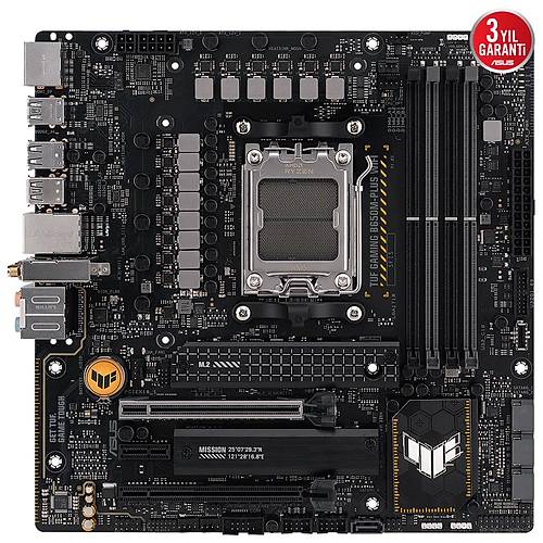Asus TUF Gaming B650M-PLUS WiFi 6400mhz (OC) RGB M.2 DDR5 mATX AM5 Anakart
