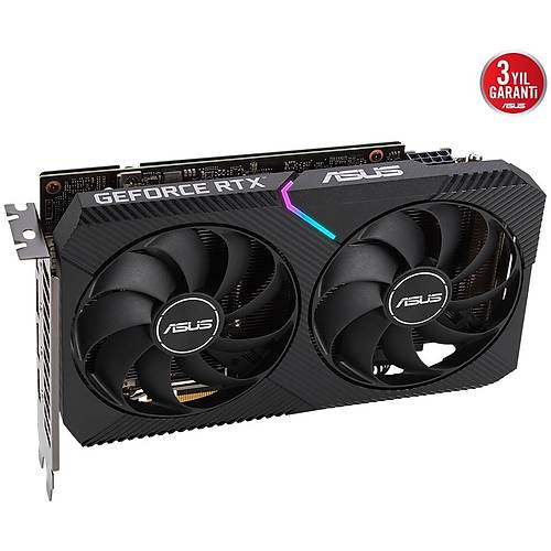 Asus GeForce RTX 3060 Dual OC Edition 12GB GDDR6 192 Bit Nvidia Gaming Ekran Kart (DUAL-RTX3060-O12G-V2)