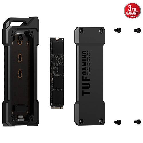 Asus Tuf Gaming A1 M.2 Usb Type-C 3.2 Gen2 MIL-STD-810H IP68 Ssd Kutusu ESD-T1A