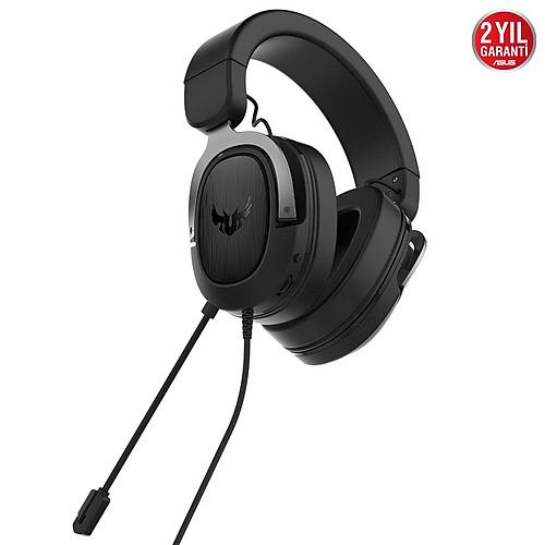 Asus Tuf Gaming H3 Gun Metal 7.1 Surround Kablolu Oyuncu Kulaklk (TUF-GAMING-H3-GUN)