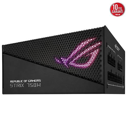 Asus Rog Strix Aura Edition 750w 80 Plus Gold ATX 3.0 Full Modler PCI 5.0 G Kayna ROG-STRIX-750G-AURA