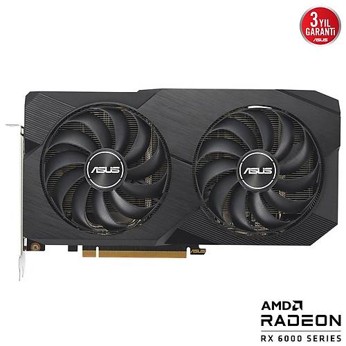 Asus Dual Radeon RX 6600 8GB GDDR6 V2 128Bit DX12 Amd Ekran Kart (DUAL-RX6600-8G-V2)