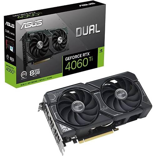 Asus Geforce Dual RTX 4060 Ti 8GB GDDR6X 128Bit Nvidia Ekran Kart DUAL-RTX4060TI-8G