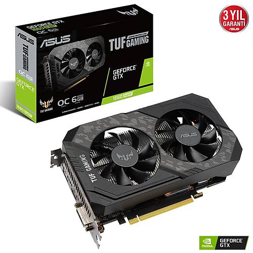 ASUS TUF GAMING GTX 1660 SUPER OC 6GB GDDR6 192Bit DX12 Ekran Kart (TUF-GTX1660S-O6G-GAMING)